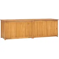vidaXL Coffre de jardin 175x50x55 cm bois massif teck
