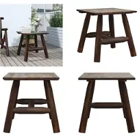vidaXL Table d'appoint 49x49x50 cm Bois massif d'épicéa - Table d'appoint - Tables d'appoint - Table basse - Table