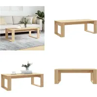 vidaXL Table basse Chêne Sonoma 102x50x35 cm Bois composite - Table basse - Tables basses - Table d'appoint - Table de salon