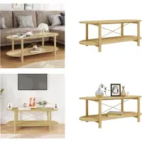 vidaXL Table basse 110 x 48 x 40 cm en aggloméré - Table basse - Tables basses - Table d'appoint - Table de salon