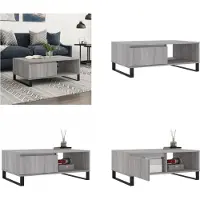 vidaXL Table basse Gris Sonoma 90x60x35 cm Bois composite - Table basse - Tables basses - Table basse
