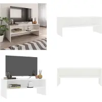 vidaXL Armoire TV Blanc 100x40x40 cm Bois composite - Armoire TV - Armoires TV - Table TV
