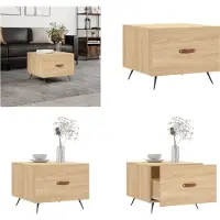 vidaXL Table basse Chêne Sonoma 50x50x40 cm Bois composite - Table basse - Tables basses - Table d'appoint