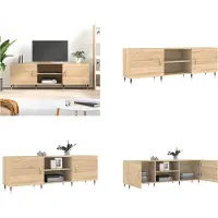 vidaXL Armoire TV Chêne Sonoma 150x30x50 cm Bois composite - Armoire TV - Pied de TV - Meuble TV