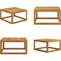 vidaXL Table basse 68x68x29 cm Bois massif Acacia - Table basse - Tables basses - Tables