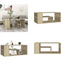 vidaXL Table basse Chêne Sonoma 100x50x40 cm Bois composite - Table basse - Tables basses - Tables de salon