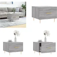 vidaXL Table basse Gris Sonoma 50x50x40 cm Bois composite - Table basse - Tables basses - Table d'appoint