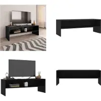 vidaXL Armoire TV Noir 120x40x40 cm Bois composite - Armoire TV - Armoires TV - Table TV