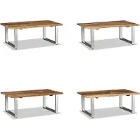 vidaXL Table basse en bois massif recyclé 100x60x38 cm - Table d'appoint - Tables d'appoint - Table de salon