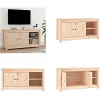 vidaXL Armoire TV 103x36,5x52 cm Pin massif - Armoire TV - Meubles TV - Support TV