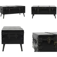 vidaXL Table basse MDF et acier 102 x 51 x 48 cm - Table basse - Tables basses - Table à café