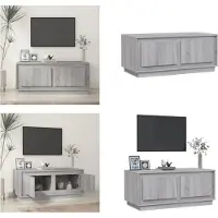 vidaXL Table basse Gris Sonoma 102x50x44 cm Bois composite - Table basse - Tables basses - Table d'appoint - Table de salon