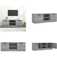 vidaXL Armoire TV Gris Sonoma 102x35x36,5 cm Bois composite - Armoire TV - Meubles TV - Support TV