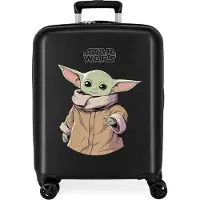 Disney pour femme/filles. 3719323 Star Wars Grogu 55 cm noir valise cabine rigide noir (OSFA), Casuel, ABS/Polycarbonate, mode enfantine