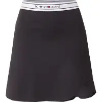 Tommy Hilfiger Femmes, Jupe, Tjw Logo Taping Mini-jupe pour femme, Noir, (M)