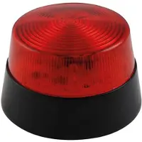 TOOL LAND Flash Stroboscopique à Led - Rouge - 12 Vcc - ø 77 Mm