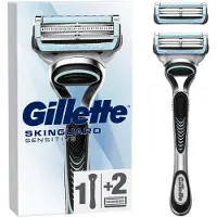Gillette Skinguard Sensitive Razor Handle + 2 lames
