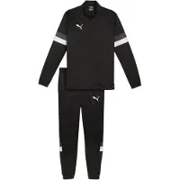 Puma Survêtement 'TeamRise' gris foncé / noir / blanc