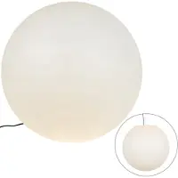 QAZQA Lampe d'extérieur moderne blanche 77 cm IP65 - Nura