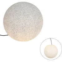 QAZQA Lampe d'extérieur moderne grise 45 cm IP65 - Nura