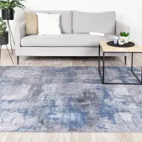 FRAAI Tapis moderne - Strength Bleu | 140x200 cm | Rectangulaire | Tissage plat