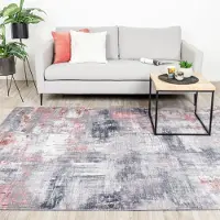 FRAAI Tapis moderne - Strength Rouge/Rose | 230x330 cm | Rectangulaire | Tissage plat