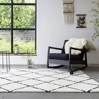 FRAAI Tapis vintage - Wonder Vert/Noir | 160x230 cm | Rectangulaire | Pile haute