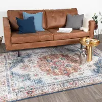 FRAAI Tapis vintage - Azara Bleu Clair | 230x330 cm | Rectangulaire | Tissage plat