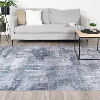 FRAAI Tapis moderne - Strength Gris/Vert | 230x330 cm | Rectangulaire | Tissage plat