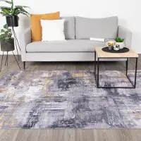 FRAAI Tapis moderne - Strength Jaune | 140x200 cm | Rectangulaire | Tissage plat