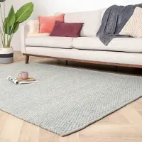 Studio Clarice Tapis en laine - Brilliant Menthe | 160x240 cm | Rectangulaire | Tissage plat