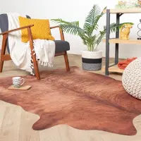 FRAAI Peau de vache | Bovine Marron | 155x190cm | Marron | Forme libre | Tapis