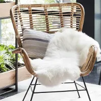 FRAAI Peau de mouton blanche 90 cm | Tapis | 60x90cm | Blanc | | Tapis