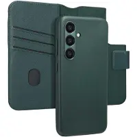 Accezz Étui de télephone portefeuille en cuir 2-en-1 avec MagSafe pour Samsung Galaxy S24 - Cedar Green