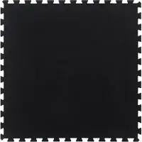 vidaXL Dalle de sol en caoutchouc noir 12 mm 100x100 cm