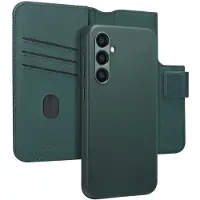 Accezz Étui de télephone portefeuille en cuir 2-en-1 avec MagSafe pour Samsung Galaxy S24 Plus - Cedar Green