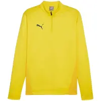 Puma T-Shirt fonctionnel 'TeamGoal' jaune / curry / noir
