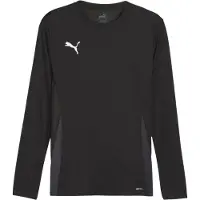 Puma T-Shirt fonctionnel 'teamGOAL' gris foncé / noir / blanc