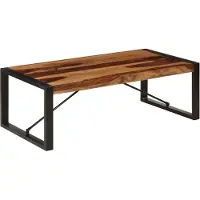 vidaXL Table basse 120 x 60 x 40 cm en bois massif