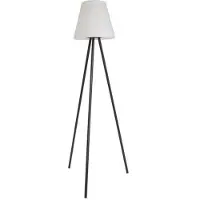 Xanlite Lampadaire Solaire Ip44 Rvb Blanc Rechargeable Usb Poly?Thyl?Ne 2h D'autonomie