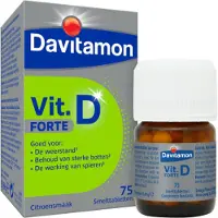 Davitamon Vitamine D Forte Citron 75 pc(s) Comprimé(S) Orodispersible(S)