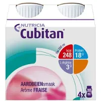Nutricia Cubitan Fraise 4x200 ml Fluide