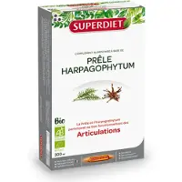 SuperDiet PRÊLE - HARPAGOPHYTUM BIO - 20 ampoules de 15ml 20 pc(s) Ampoule(S) Buvable(S)