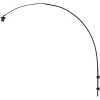 Steinhauer Arc Wall Lamp Sparkled Light - Orientable et extensible - E27 - 145 cm - Noir