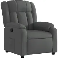 vidaXL Fauteuil relax gris foncé Tissu
