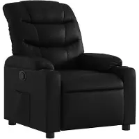 vidaXL Fauteuil relax noir similicuir