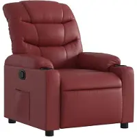 vidaXL Fauteuil relax vin rouge similicuir