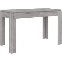 vidaXL Table de salle à manger Gris Sonoma 120x60x76 cm Bois composite