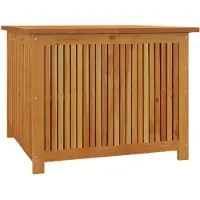 vidaXL Coffre de jardin 75x75x58 cm bois massif acacia