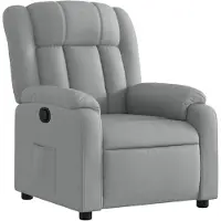 vidaXL Fauteuil relax gris clair Tissu